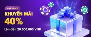 Ưu đãi nạp tiền lần đầu lên đến 100%